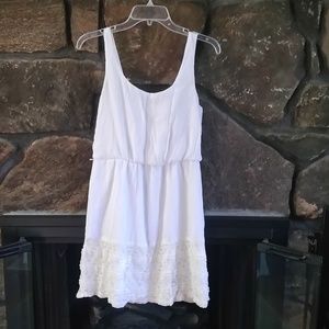 Lily Rose gauze & lace mini dress med